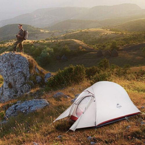  [아마존 핫딜]  [아마존핫딜]Naturehike Cloud-Up 1, 2 and 3 Person Lightweight Backpacking Tent with Footprint - 4 Season Free Standing Dome Camping Hiking Waterproof Backpack Tents