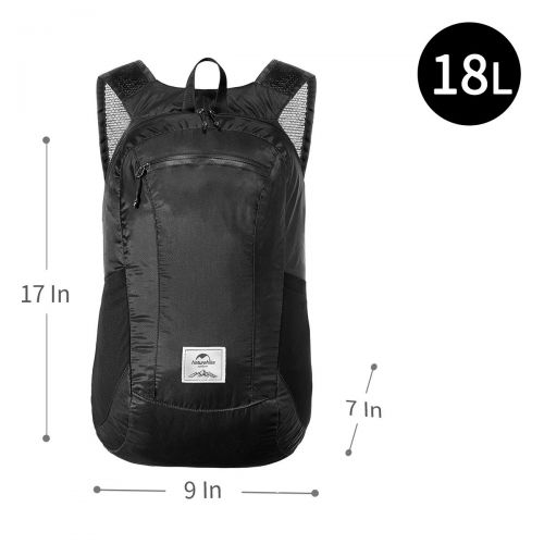  [아마존베스트]Naturehike Rainproof Lightweight Packable Backpack for Climbing Camping Backpacking Cycling Bicycle Travel Airplane, 18L 25L Ultralight Foldable Small Daypack for Men Women