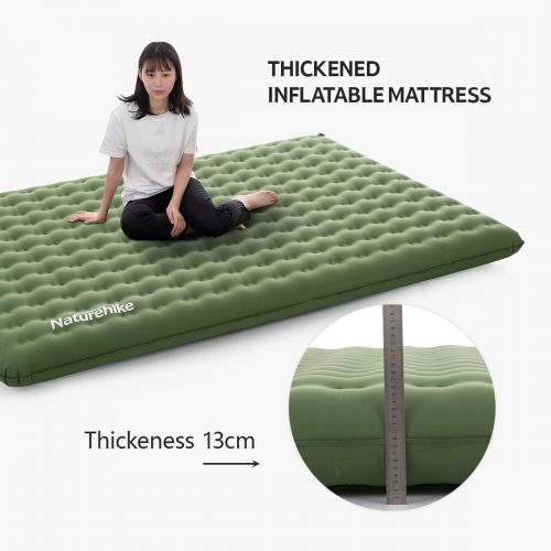  Naturehike Double Sleeping Pad - Inflatable Camping Air Mattress - Light and Compact - for Backpacking, Self-Driving Tour, Hiking, Tent