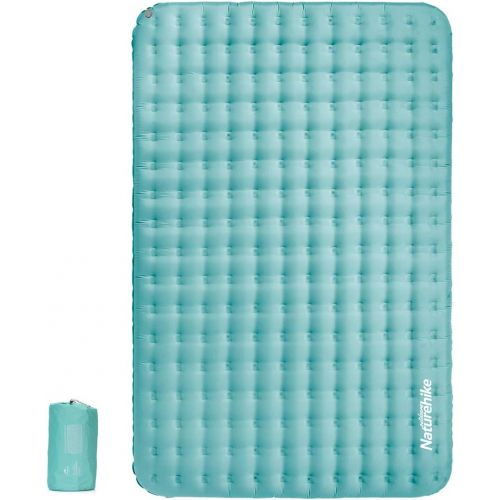  Naturehike Double Sleeping Pad Inflatable Air Mattress Lightweight Compact Backpacking Sleeping Mat (Blue)