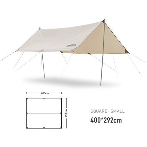  Naturehike 13ft X 9.6ft Large and Ultra Light Canopy, Rainproof, Sunscreen, Windproof Outdoor Camping Picnic Tent Awning for 4 6P (400292cm)