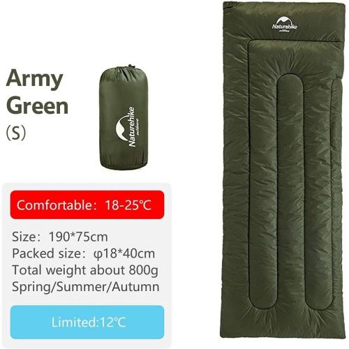  Naturehike Envelope Sleeping Bag for Adults 3 Season 18-25℃ Lightweight Portable Waterproof Rectangular Sleeping Bags for Outdoor Camping Hiking Backpacking