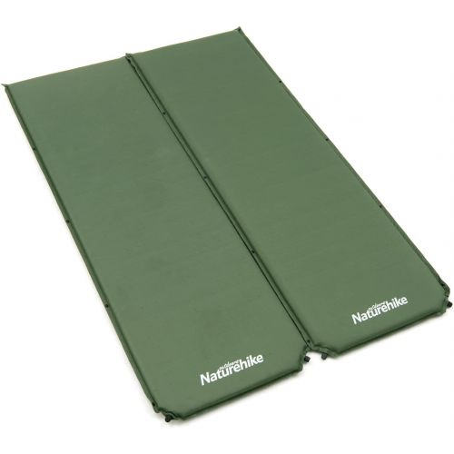  Naturehike Self Inflating Sleeping Pad - 2 inch Thick Durable Camping Mattress Connectable with Multiple Lightweight Sleeping Mats for Backpacking, Tent, Hammock, Hiking, Couple, a