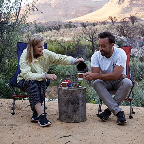  Naturehike Lightweight High Back Camping Chair, Backpacking Chair Heavy Duty 300lbs Capacity, Compact Portable Folding Chair for Hiking, Fishing, Picnic, Outdoor Camping, Travel