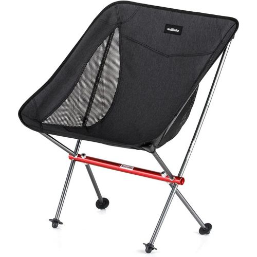  Naturehike Portable Camping Chair Compact Ultralight Folding Backpacking Chair, Small Collapsible Foldable Packable Lightweight Backpack Chair in a Bag for Outdoor, Camp, Picnic, H