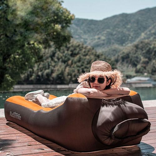  Naturehike Inflatable Lounger - Best Air Lounger for Travelling, Camping, Hiking - Ideal Inflatable Couch for Pool and Beach Parties - Perfect Air Chair for Picnics or Festivals