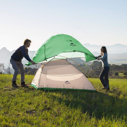 Naturehike Cloud-Up 1 2 3 Person Lightweight Backpacking Waterproof Tent Easy Setup - 4 Season for Outdoor Camping,Backpacking,Hiking,Mountaineering Travel