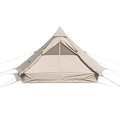  Naturehike Cotton Tent Pyramid Tent Multi-Person Family Glamping