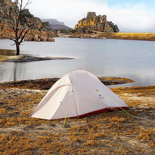  Naturehike Cloud-Up 2 Person Lightweight Backpacking Tent with Footprint - 4 Season Free Standing Dome Camping Hiking Waterproof Backpack Tents