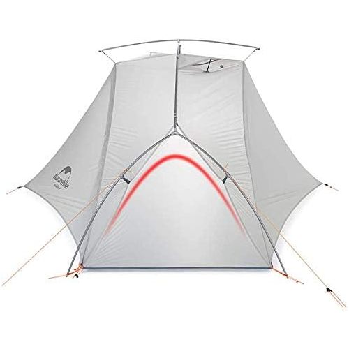  Naturehike VIK 1/2 Person Ultralight 3 Season Backpacking Tents with Footprint - 15D Lightest Portable Tent for Camping Hiking with Carry Bag