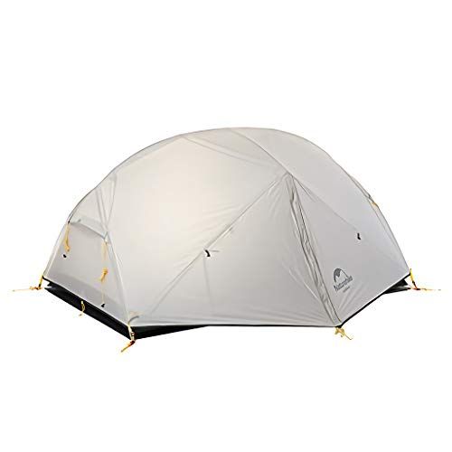  Naturehike Camping Tent Double Layer Waterproof 3 Season Tent for 2 Person (Gray)
