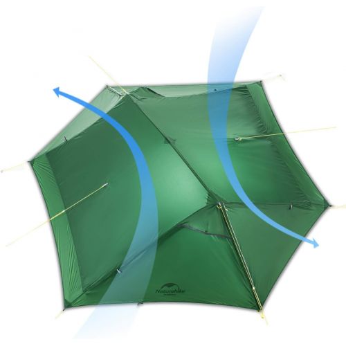  Naturehike Outdoor 2 Person Tent Camping Tent Rainproof Windproof Double-Skin 20D Nylon Double Tent NH20ZP080