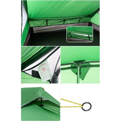  Naturehike Outdoor 2 Person Tent Camping Tent Rainproof Windproof Double-Skin 20D Nylon Double Tent NH20ZP080