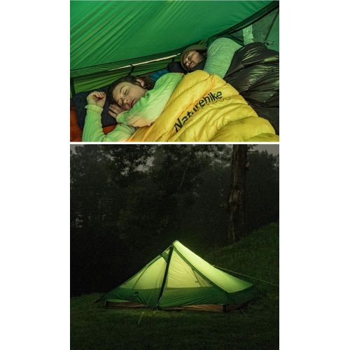  Naturehike Outdoor 2 Person Tent Camping Tent Rainproof Windproof Double-Skin 20D Nylon Double Tent NH20ZP080