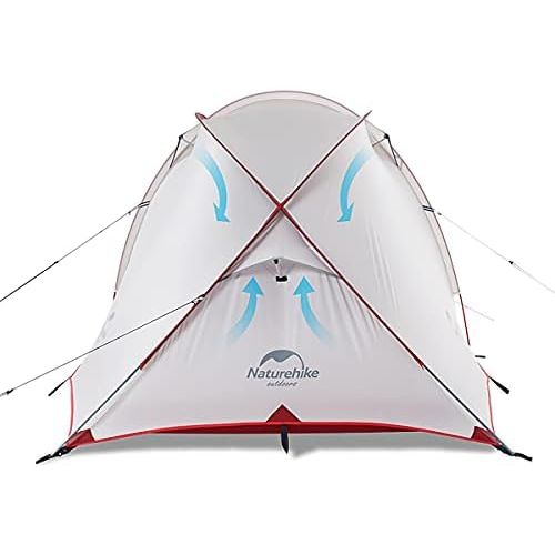  Naturehike Hiby 3 Person Backpacking Lightweight Waterproof Camping Tent with Footprint