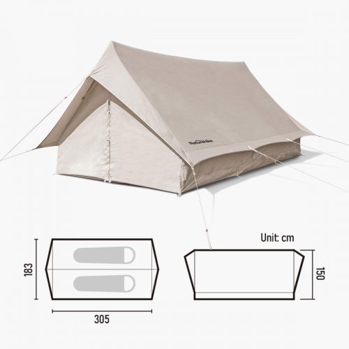  Naturehike Cotton Retro Tent Outdoor Glamping Camping Cabin Tent