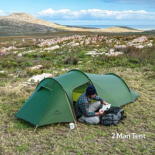 Naturehike Opalus Backpacking Tent 2-4 Person Lightweight Waterproof Camping Tent with Footprint