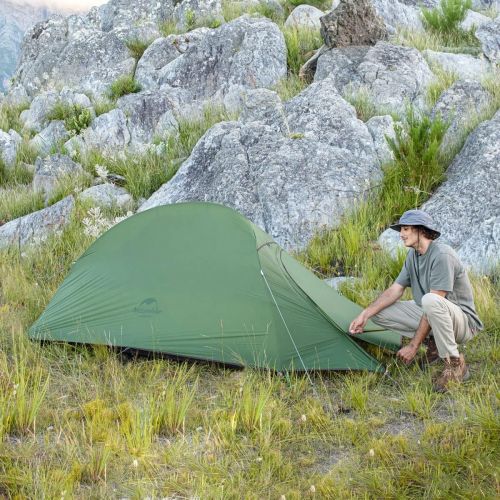  Naturehike Cloud-Up 2 Person Lightweight Backpacking Tent with Footprint - Free Standing Dome Camping Hiking Waterproof Backpack Tents