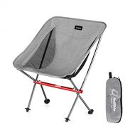 Naturehike Portable Camping Chair - Compact Ultralight Folding Backpacking Chairs, Small Collapsible Foldable Packable Lightweight Backpack Chair in a Bag for Outdoor, Camp, Picnic