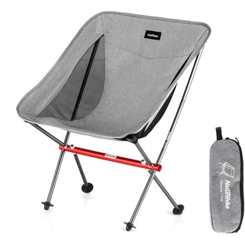  Naturehike Portable Camping Chair - Compact Ultralight Folding Backpacking Chairs, Small Collapsible Foldable Packable Lightweight Backpack Chair in a Bag for Outdoor, Camp, Picnic