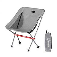 Naturehike Ultralight Folding Camping Chair, Backpacking Portable Hiking Chair Heavy Duty 300 lbs Capacity, Compact for Outdoor Camp, Fishing, Beach, Hiking, Hunting, Travel, Carry