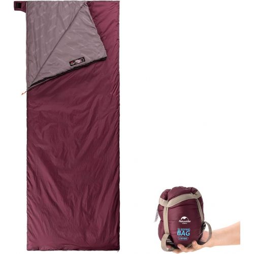  Naturehike Sleeping Bag  Envelope Lightweight Portable, Waterproof, Comfort with Compression Sack - Great for 3 Season Traveling, Camping, Hiking, Outdoor Activities