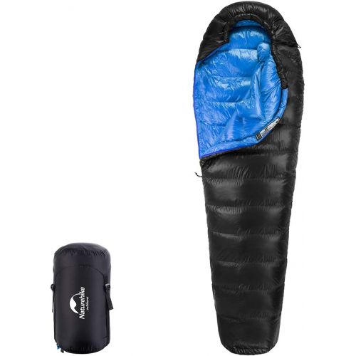  Naturehike 5℉ Down Sleeping Bag for Backpacking, Ultralight Mummy Sleeping Bag with Lightweight Compression Sack