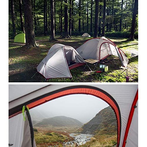  Naturehike Waterproof Double-Layer Backpacking Tent 2-3 Persons Camping/Hiking A Tent Living Room