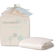 Naturepedic Organic Crib Mattress Sheet - Crib Fitted Sheet for Standard Crib Mattress - Soft and Breathable Cotton Crib Sheet - Ivory - 52