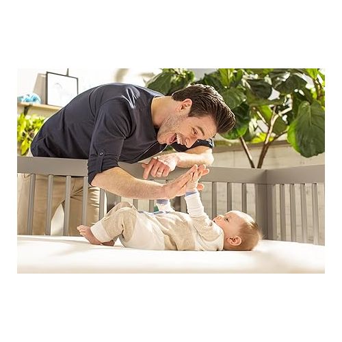  Naturepedic Organic Baby Crib Mattress - 2-Stage Lightweight Infant & Toddler Mattress - Waterproof Baby Bed Mattress for Crib - Non-Toxic Mattress for Baby and Toddler Bed - 52