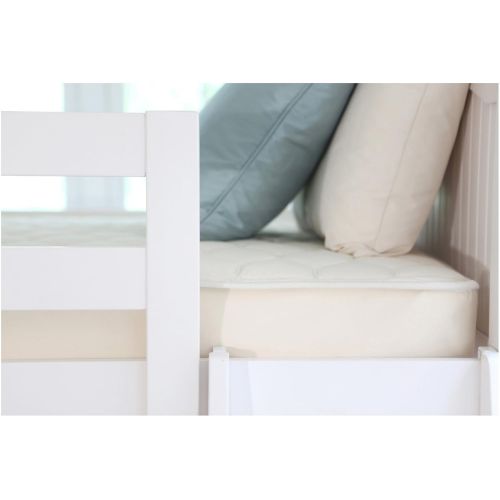  Naturepedic Organic Cotton Quilted Deluxe Mattress-Twin |100% Organic Certified - Safe & Healthy - Perfect for Growing Kids