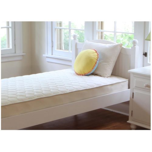  Naturepedic Organic Cotton Quilted Deluxe Mattress-Twin |100% Organic Certified - Safe & Healthy - Perfect for Growing Kids