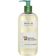 Natures Baby Organics Baby Shampoo And Body Wash, Moisturizing Tear Free Baby Shampoo All Natural Baby Wash With Organic Ingredients, No Sulfate or Paraben, Coconut Pineapple, 16 O