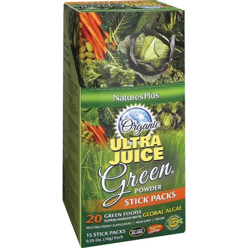  Natures Plus Nature s Plus Organic Ultra Juice Green Powder 1 32 lbs 600 g