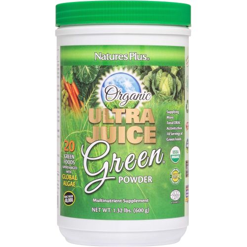  Natures Plus Nature s Plus Organic Ultra Juice Green Powder 1 32 lbs 600 g