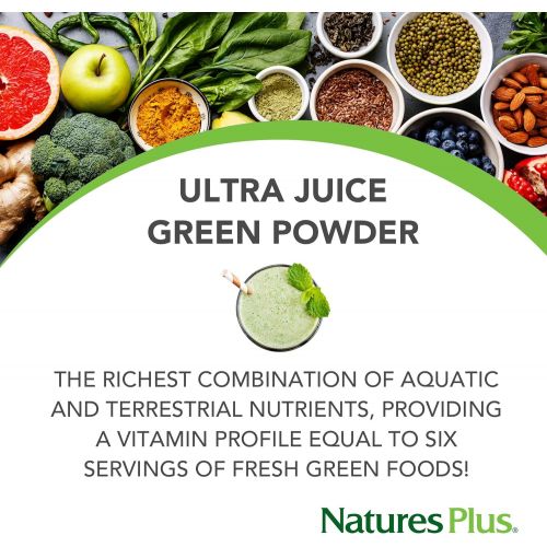  Natures Plus Nature s Plus Organic Ultra Juice Green Powder 1 32 lbs 600 g