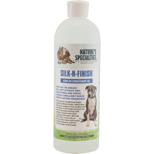  Natures Specialties Mfg Natures Specialties Silk N Finish Leave in Pet Conditioner Spray, 16-Ounce