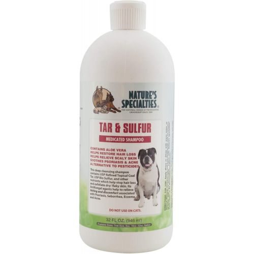  Natures Specialties Mfg Natures Specialties Tar and Sulfur Pet Shampoo, 32-Ounce