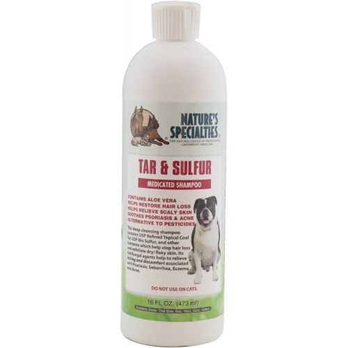  Natures Specialties Mfg Natures Specialties Tar and Sulfur Pet Shampoo, 32-Ounce