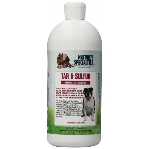  Natures Specialties Mfg Natures Specialties Tar and Sulfur Pet Shampoo, 32-Ounce