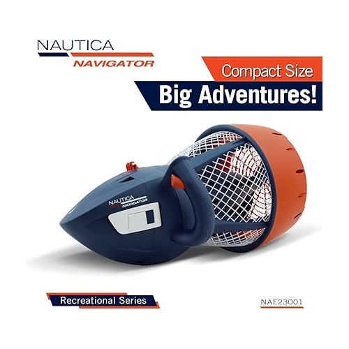  Nautica Navigator Underwater Seascooter, Designed for Younger Recreational Divers and Snorkelers, Underwater Fun Has Never Been So Easy