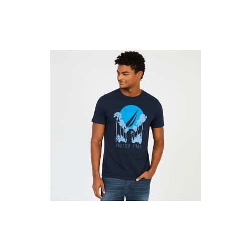  Nautica Mens Short Sleeve Signature Graphic Crewneck T-Shirt