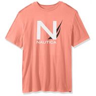 Nautica Mens Tall Short Sleeve Crew Neck Cotton Tshirt, Pale Coral, 1X Big: Clothing