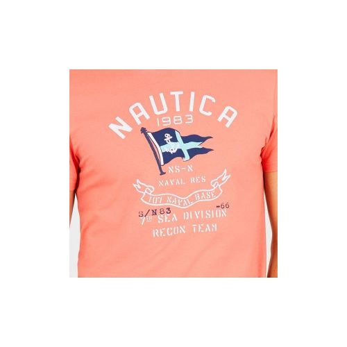  Nautica Mens Short Sleeve Crew Neck Cotton Tshirt