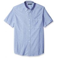 Nautica Mens Big and Tall Short Sleeve Signature Print Button Down Shirt