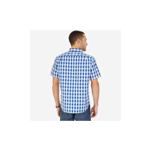  Nautica Mens Short Sleeve Plaid Button Down Shirt