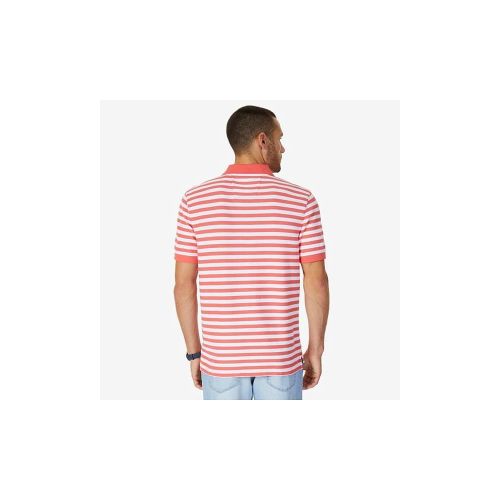  Nautica Mens Classic Short Sleeve Stripe Polo Shirt