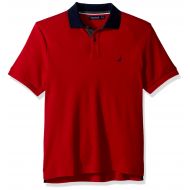 Nautica Mens Classic Fit Short Sleeve Polo Shirt With Contrast Trim