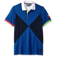 Nautica Mens Short Sleeve Slim Fit Fashion Print Polo Shirt