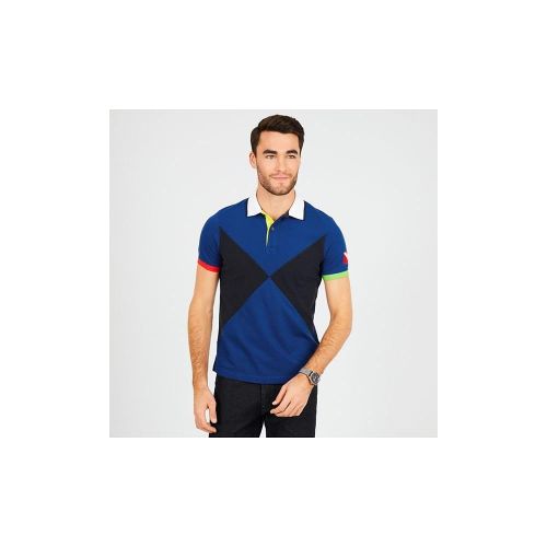  Nautica Mens Short Sleeve Slim Fit Fashion Print Polo Shirt